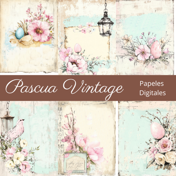 Producto - Colección Pascua Vintage - Papeles de carta - PA-C26