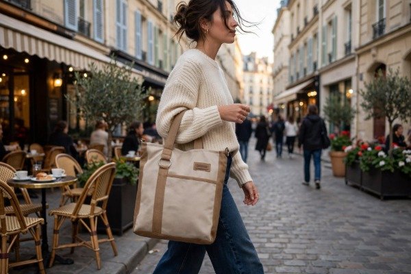 Producto - Bolso "Petit" beige y marrón - 0