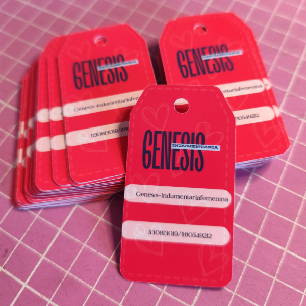 Producto - 100 Tags Personalizados (Corte Clásico / Silueta) - 5