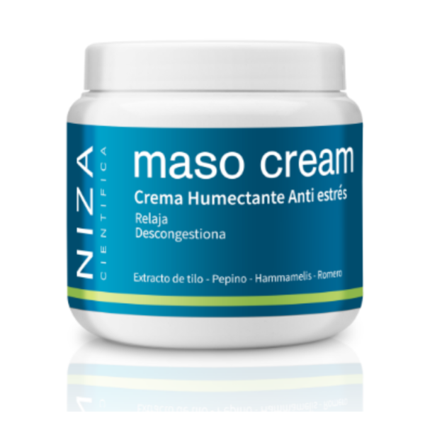Producto - Maso cream - Crema humectante relajante descongestiva (500g) - NIZA