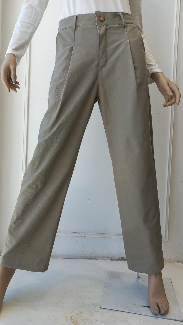 Producto - Pantalón Recto 1 Pinza Gabardina Liso (Art. 6122)