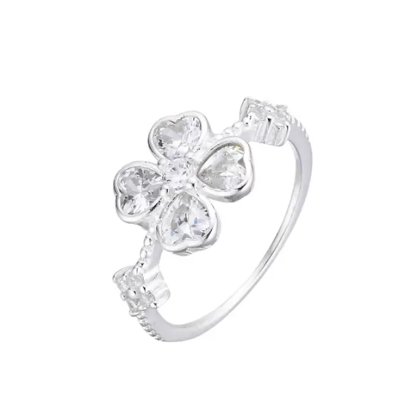 Producto - Anillo Trébol Brillante