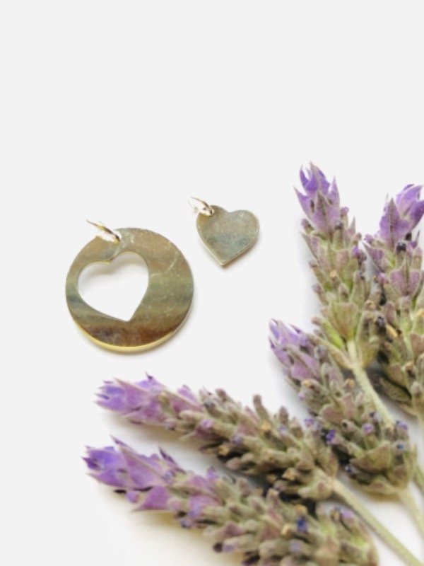Producto - Dije CORAZONES ACERO BLANCO