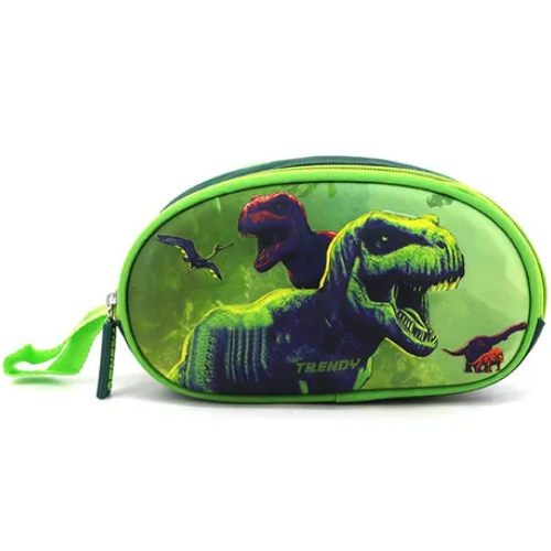 Producto - CARTUCHERA RELIEVE DINOSAURIO VERDE