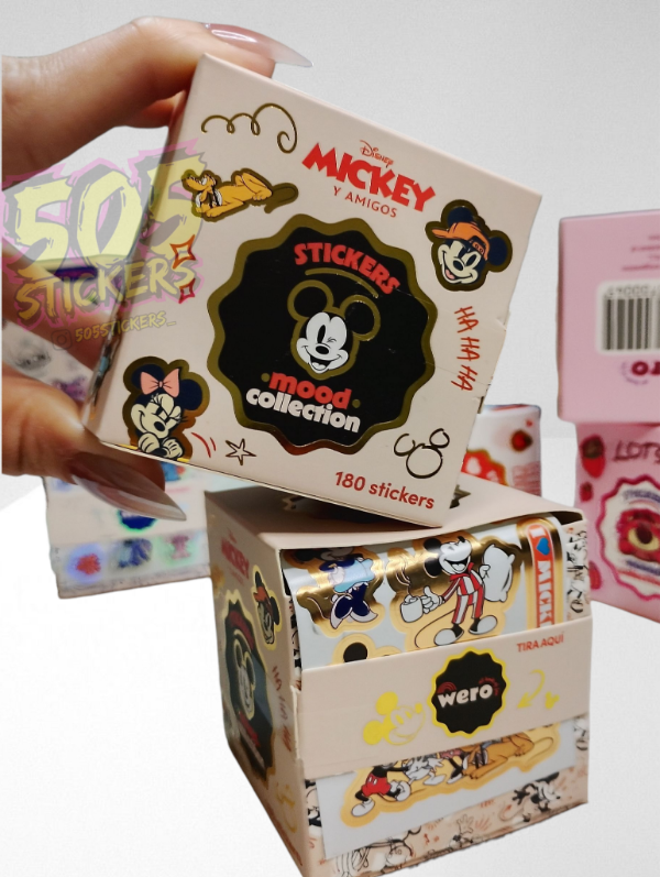 Producto - Stickers wero en caja MICKEY - Rollo de 180 stickers