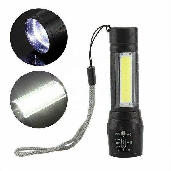 Producto - Mini Linterna Portátil Táctica Led Recargable Usb Zoom - 1