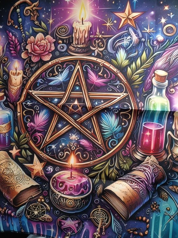 Producto - Paño de tarot Pentagrama