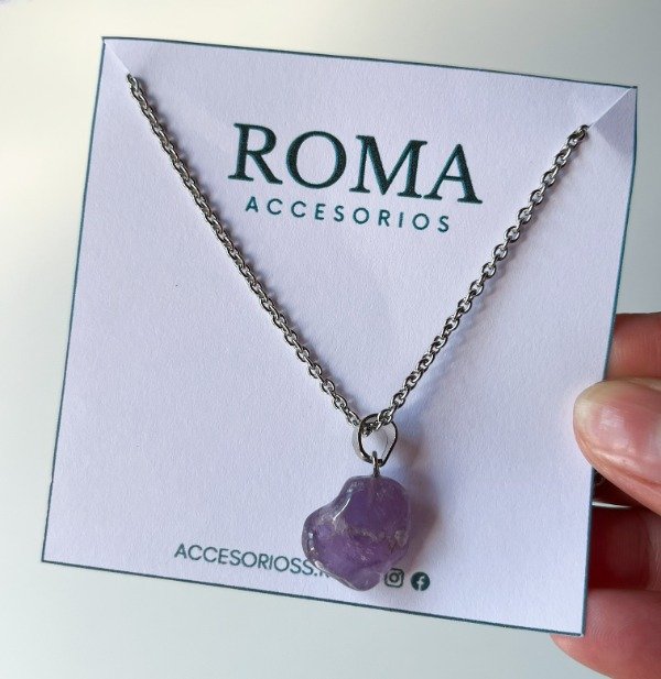 Producto - COLLAR PIEDRA AMATISTA