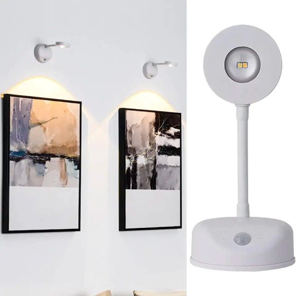 Producto - Lámpara Pared Led 3 Tonos Noche Recargable Sensor Y Control