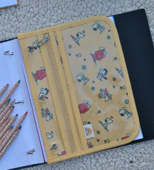 Producto - Cartuchera para Carpeta Snoopy Amarillo