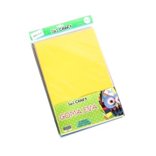 Producto - GOMA EVA IBI CRAFT A4 LISA 10 COLORES SURT