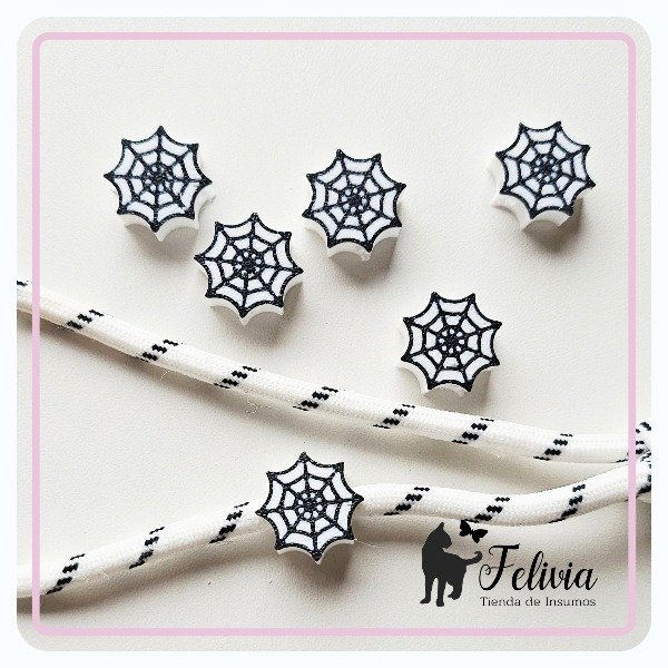 Producto - Charms 3D x 5u. Tela de araña