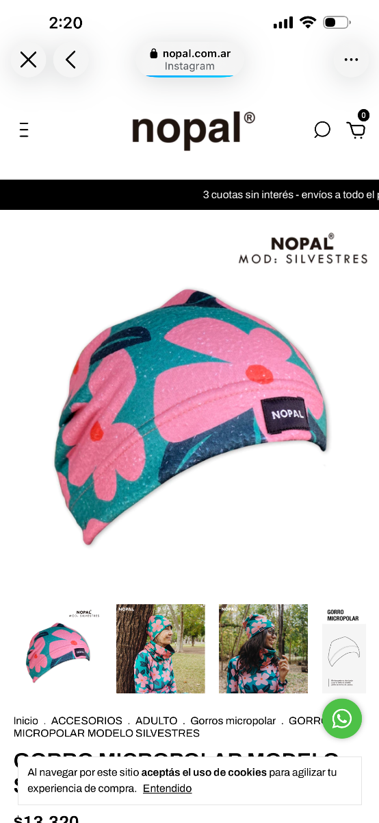 Producto - Gorrito Nopal GN195