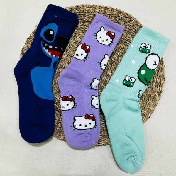 Producto - ART 1820- ADIDAS-  Docena Medias Animadas 3/4 Algodon