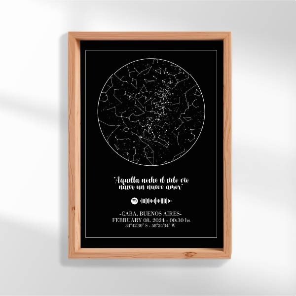 Producto - Cuadro Mapa Estelar