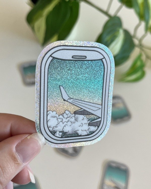 Producto - Sticker Arena UV - Ventanilla Avion