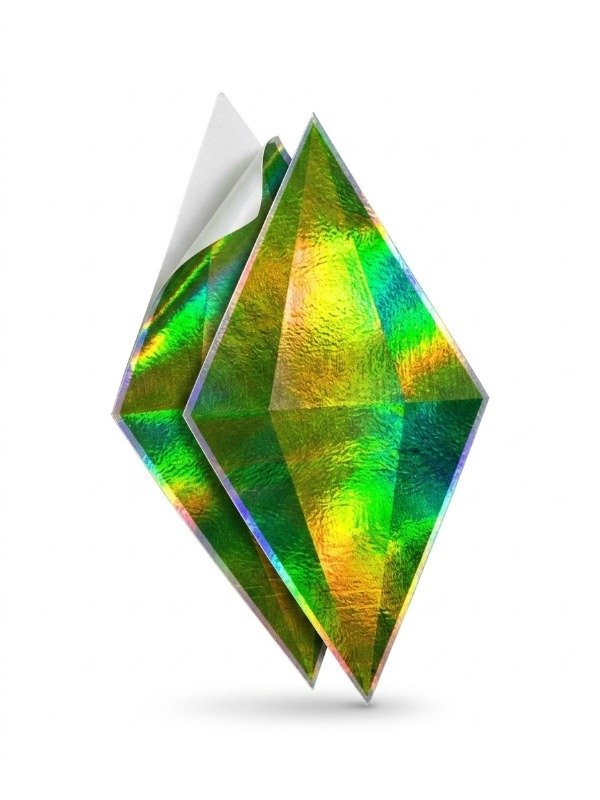 Producto - Sticker Vinilo Holográfico Plumbob Sims