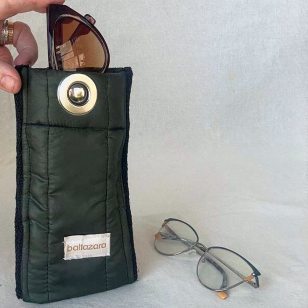 Producto - Vision Bag Verde musgo - Estuche para dos lentes
