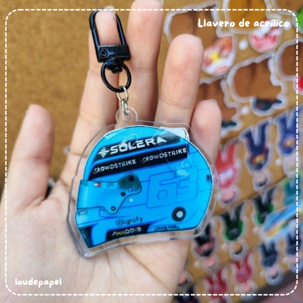 Producto - Casco George Russell - Llavero