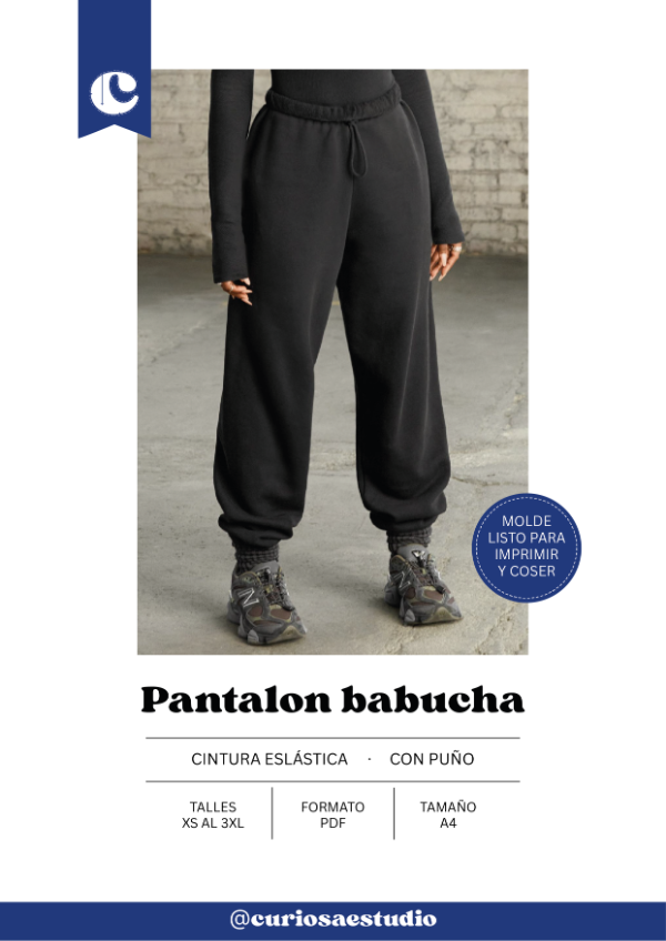 Producto - Babucha - Molde digital - PDF descargable