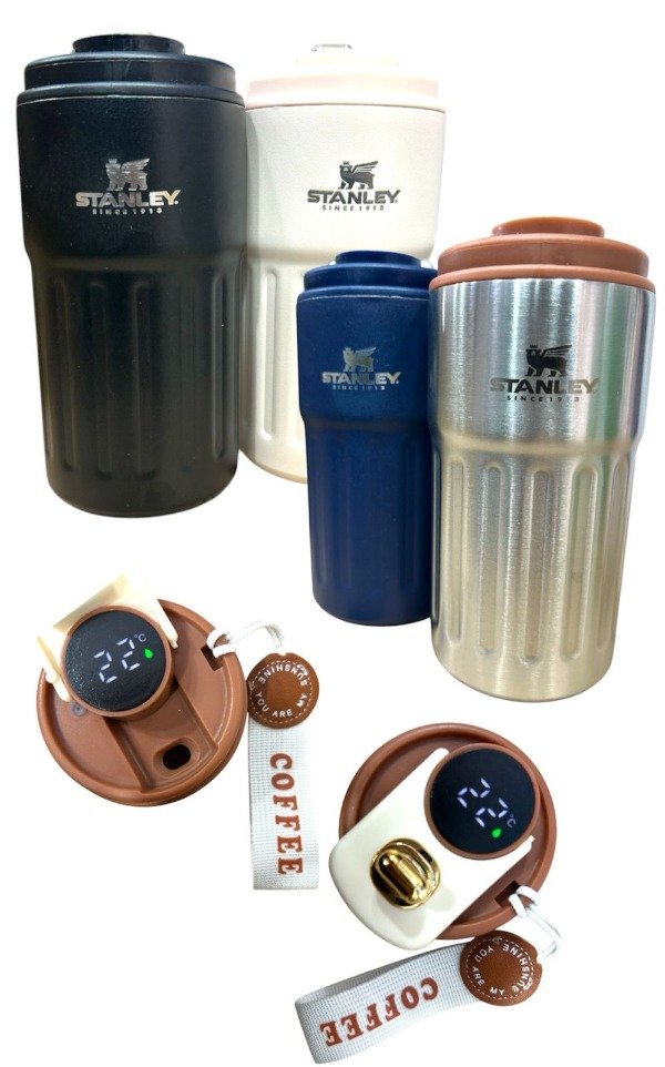 Producto - VASO CAFE STANLEY C/ DISPLAY DIGITAL Y CORREA