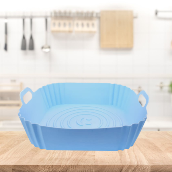 Producto - Bandeja de silicona cuadrada 19cm para freidora de aire