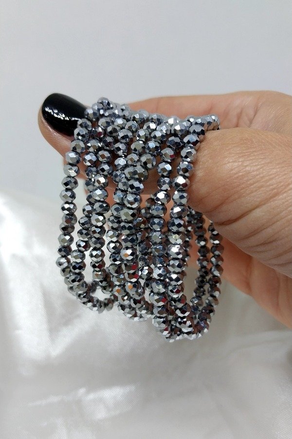 Producto - Pulsera cristal plata