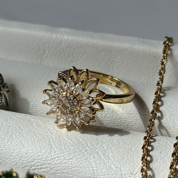 Producto - Anillo: Girasol Giratorio