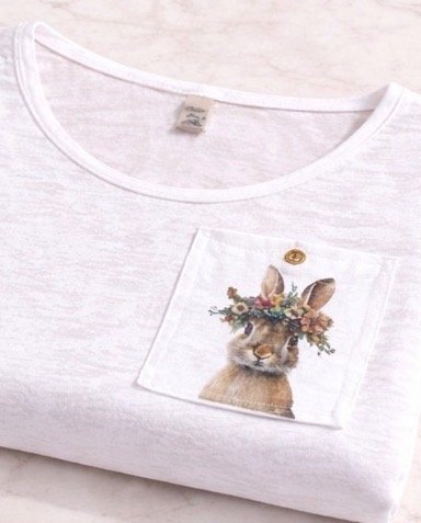 Producto - Musculosa exclusiva blanca. bolsillo Rabbit