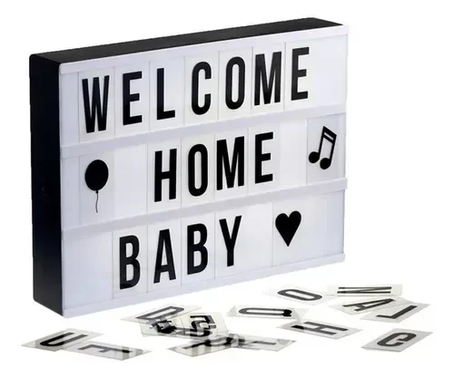 Producto - CARTEL LUMINOSO CON LETRAS A4