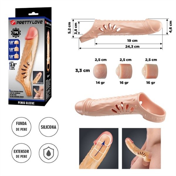 Producto - Extensor Premium Realista con 3 Tips Extensibles
