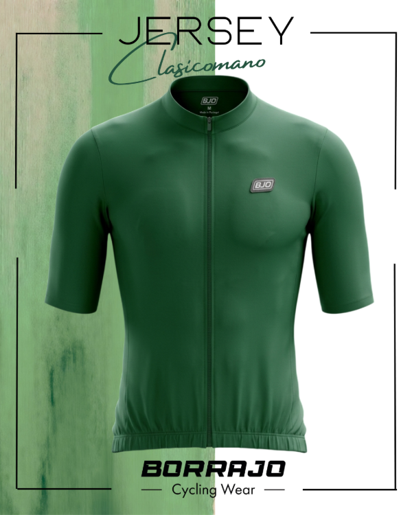 Producto - JERSEY BORRAJO CLASICOMANO VERDE LORO