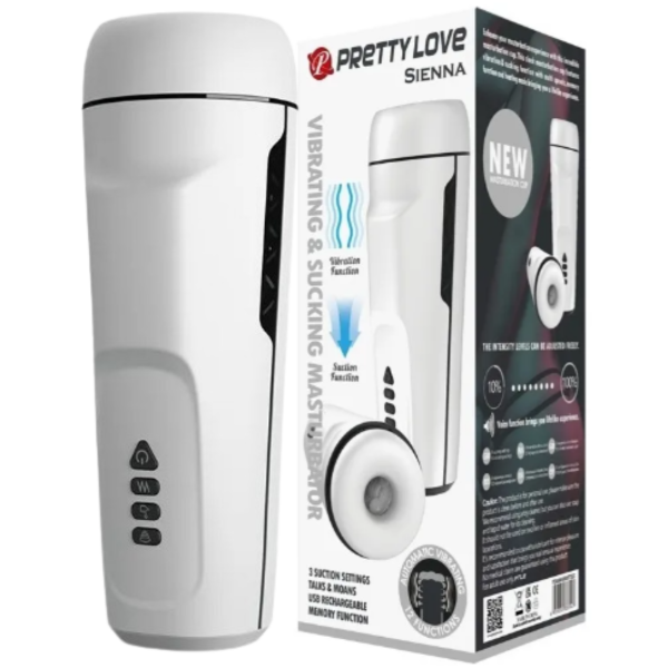 Producto - Masturbador Senna con Succión Vibración y Voz - Pretty Love (Recargable)