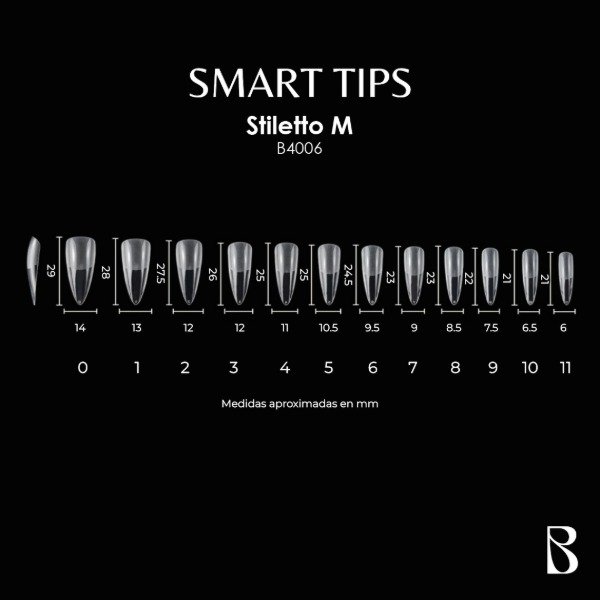Producto - Soft Nail Gel Tips Stiletto M x 600 - 4