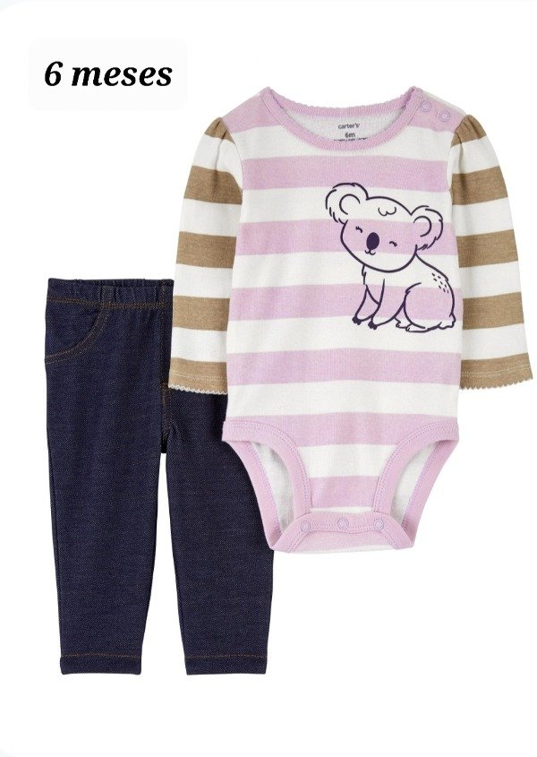 Duo carters body y pantalon 6 meses kohala