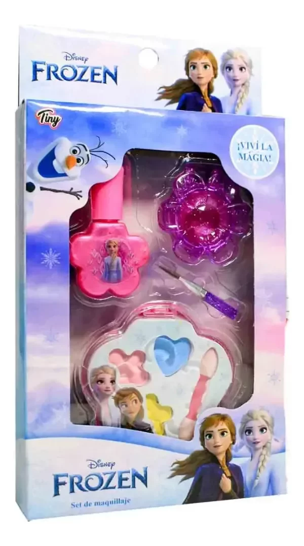 Producto - Set De Maquillaje Tiny  Frozen Esmalte Brillo Sombras