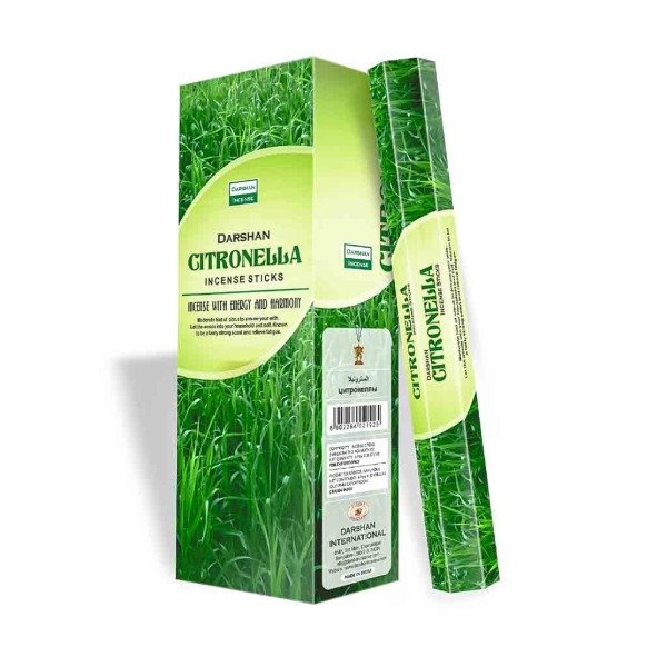 Producto - Sahumerios hexagonales Darshan citronela x 1 unid.