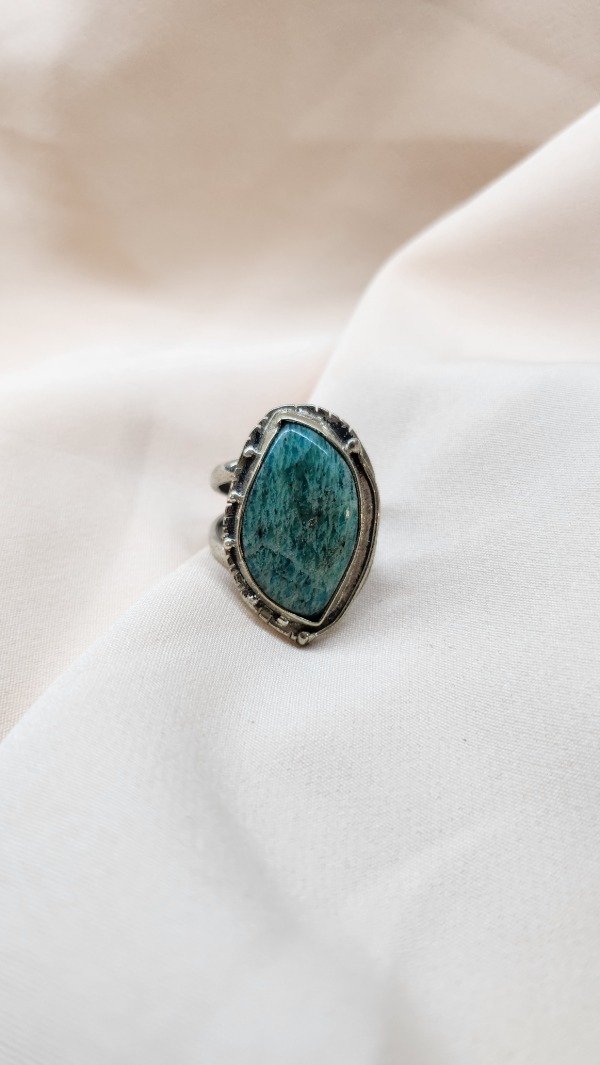 Producto - ANILLO OCÉANO - Amazonita