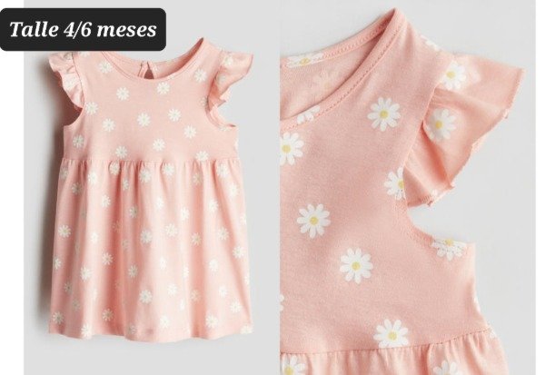 Producto - Vestido HyM talle 4/6 meses rosa