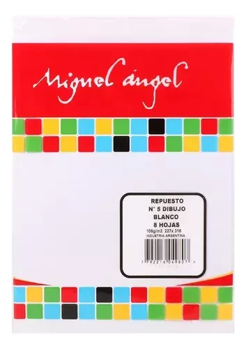 Producto - REPUESTO DIBUJO MIGUEL ANGEL N5 BLANCO