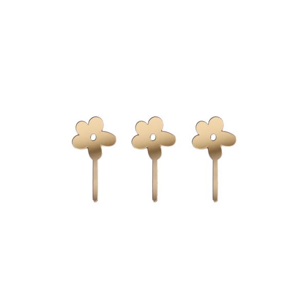 Producto - Cup Cake Toppers Florcitas X3