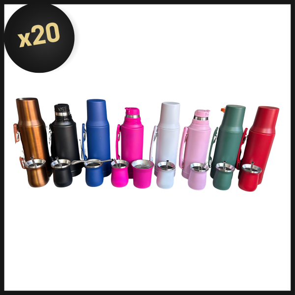 Producto - PROMO BULTO TERMO SYSTEM PICO MESSI CON MATE DE ACERO 1LT SIN LOGO