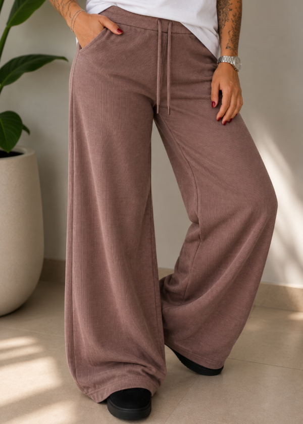 Producto - Pantalón Palazzo Mila - Chocolate
