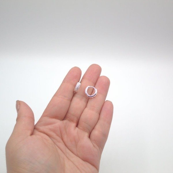 Producto - ARGOLLA DE ACERO BLANCO cod A1862