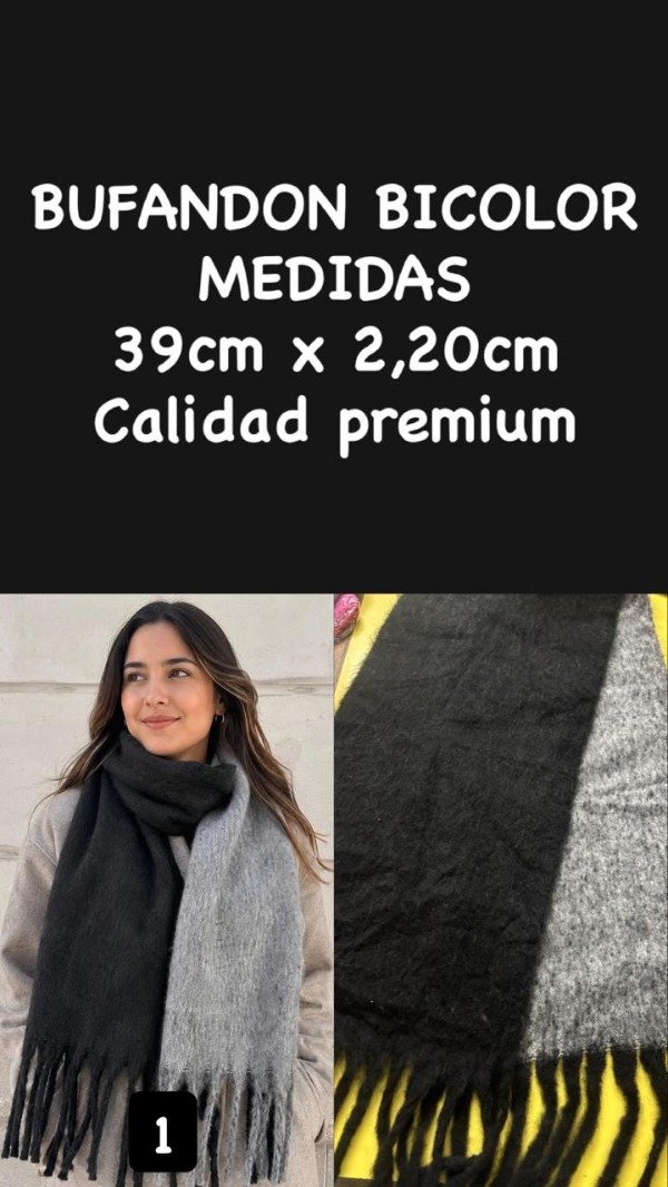 Producto - BUFANDON BICOLOR - 0