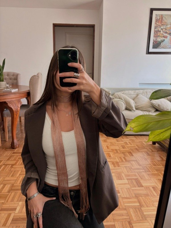 Producto - mini scarf cobre rosa - 0