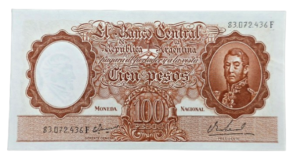 Producto - 100 Pesos Moneda Nacional (Ianella - Real) Bott.2083 Aunc