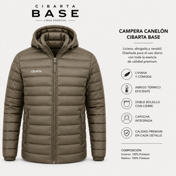 Producto - Campera Canelón CIBARTA BASE verde