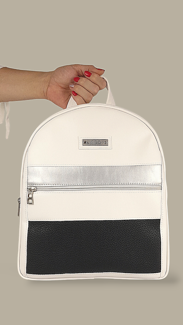 Producto - MOCHILA BERLIN STRIPES BLANCO