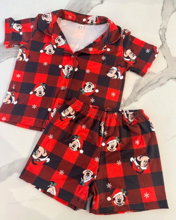 Producto - Pijama camisero de niño - Mickey navideño